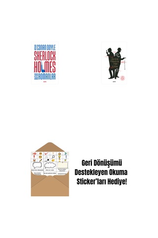 Sherlock Holmes - Bütün Romanlar Ciltli + Sherlock Holmes Un Vaka Kitabı + Okuma Sticker'ları