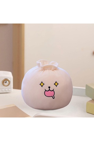 Homyl Bao Bun Dolması Peluş Hamur Yastık Yuvarlak Baozi Çok Stil B