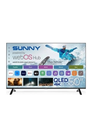 Sunny SN50QUPRL-W02M 4K Ultra HD 50" 127 Ekran Uydu Alıcılı Smart LED TV