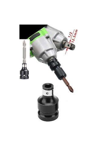 1/2 Matkap Chuck Mandrenli Adaptör Somun Sökme Dönüştürm Adaptör
