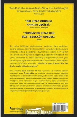 Incognito - Beynin Gizli Hayatı - David Eagleman - Domingo Yayınevi