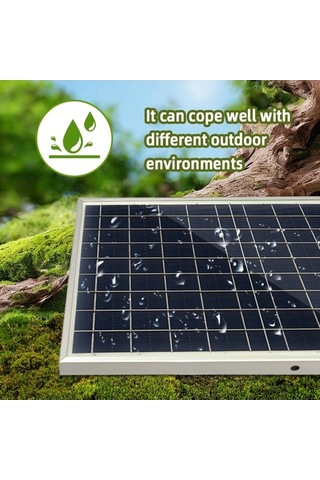 Pazly 10w Polisilikon Güneş Paneli Seti, Şarj Kontrol Cihazı Kamp Seyahat Araç Telefon Acil Durum Güç Aksesuarı