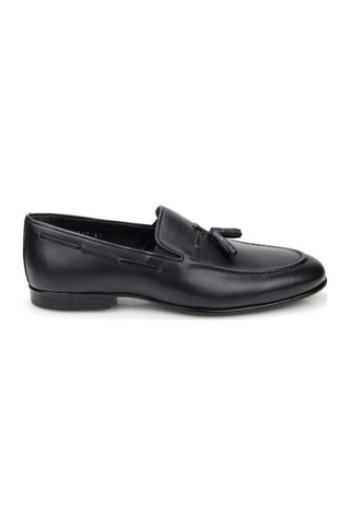 Pisagor Ps-3071 Erkek Hakiki Deri Loafer Ayakkabı Siyah