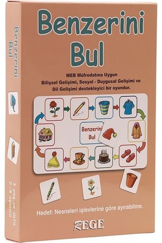3 Yaş Benzerini Bul Kartları rege