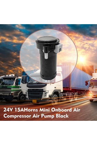 Skycity 24v Plastik Hava Kompresörü, Yüksek Sesli Akülü, Kamyon/tır/motorcycle Uyumlu, Siyah, Dayanıklı Ve Rustsuz