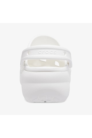 Crocs Classic Platform Clog Kadın Beyaz Terlik Düz 206750 Beyaz