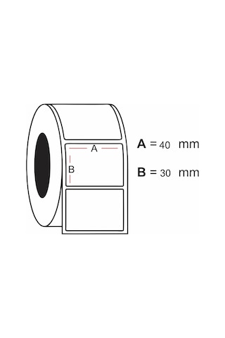 Elitrulo Barkod Etiketi 30x40 Termal - 1000 Adet