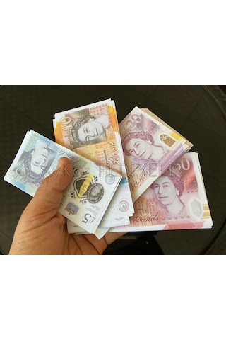 200 ADET KARMA 5-10-20-50 STERLİN BANKNOT POUND PARA GEÇERSİZ