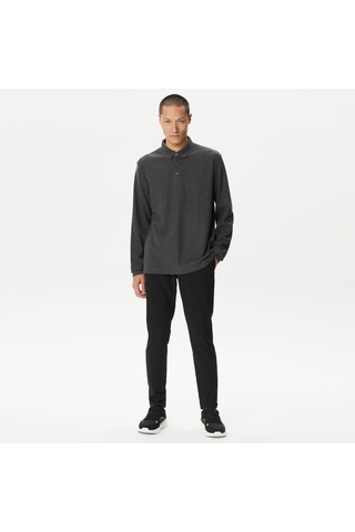 Nautica Erkek Gri Classic Fit Uzun Kollu Polo Düz K37351t Gri