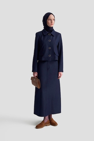 Armine Blazer Ceketli Tencel Takım 25kd1706 Lacivert Lacivert