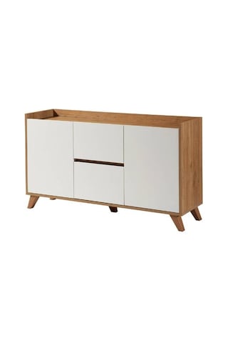 Just Home Vera Konsol - Beyaz / Sepet - 140 Cm Beyaz / Sepet