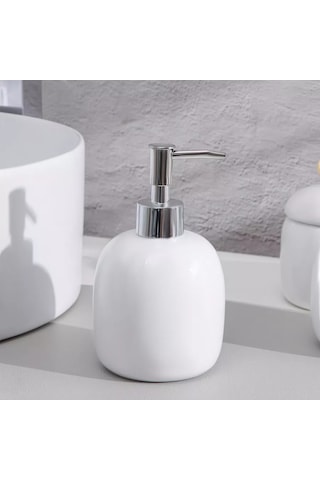 Denezo Monro Sıvı Sabunluk, Banyo Şişesi Dispenser 167952456 Beyaz