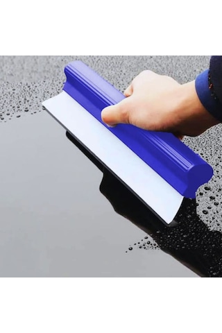 Carub Oto Yıkama Su Çek Çek Silikonlu 30x10cm Mavi Cam Ve Kaporta Kurulama Sıyırıcı Br0922539
