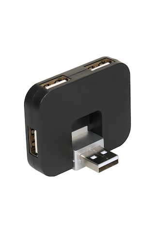 Springsun Usb 2.0 4 Port Hub: 480mbps Hızlı Veri Transferi, Dönen Usb Hub, Bilgisayar Klavye Fare Genişletici, Abs Malzeme, Win/mac/linux Uyumlu