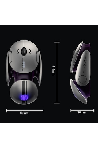 Prestigegoods Inphic X2 Kablosuz Bluetooth Fare - 3 Modlu, Sessiz, Şarj Edilebilir, Ofis/oyun Diğer