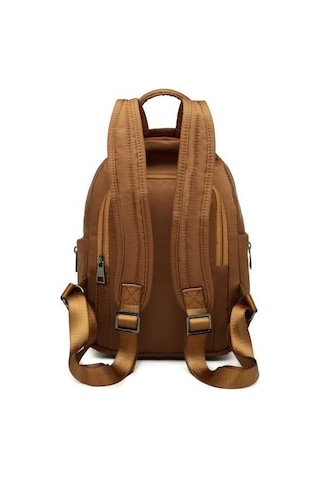 Saten Kumaş Kadın Sırt Çantası Barcelona 2111 Camel