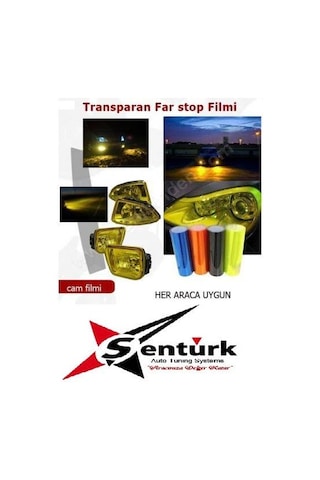 Far Stop Sis Kaplama Filmi Transparan 50X30 Ebat Kırmızı