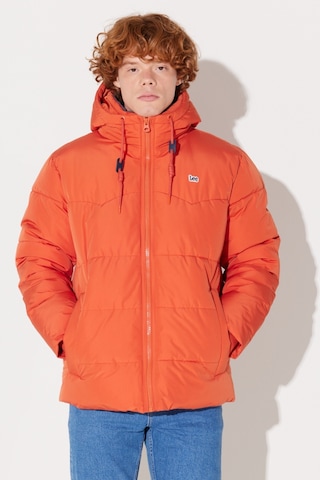 Lee Regular Fit Normal Kesim Kapüşonlu Turuncu Şişme Mont L88Bny700 Turuncu