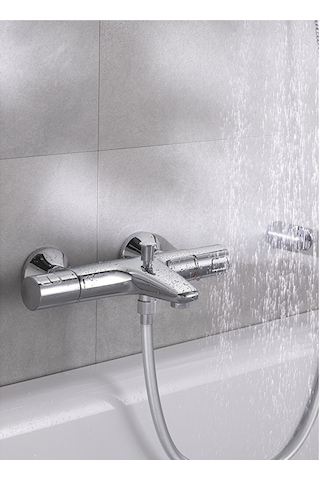 Grohe Precision Start Termostatik Banyo Bataryası Gümüş