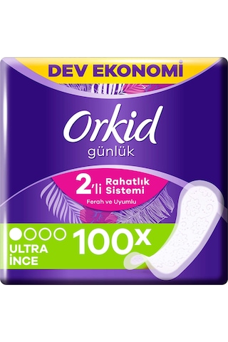 Orkid Günlük Ped Yaprak 100'lü