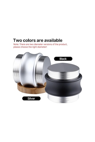 Createtech 53.3mm 2'si 1 Arada Kahve Dağıtıcı Ve Pres Paslanmaz Çelik Espresso Düzleştirici Ayarlanabilir Siyah Siyah