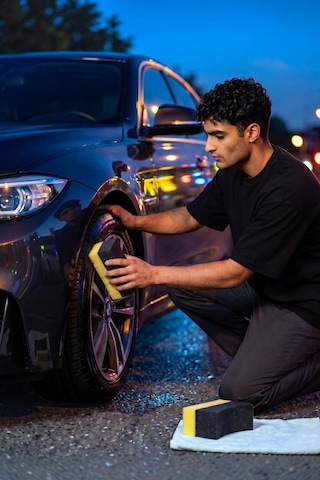 Technow Oto Lastik Parlatıcı Sünger 2'li Paket Eğimli Araç Lastik Parlatma Torpido Uygulama Süngeri