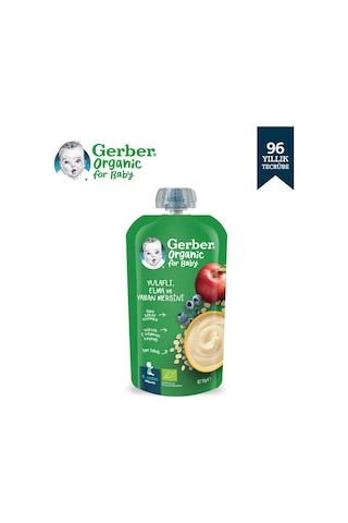 Gerber Organic Yulaflı Elma Ve Yaban Mersini 110g Gbr-4466 GBR-4466