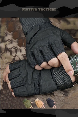 Lenscape Blackhawk Combat Siyah Taktik Motosiklet Bisiklet Airsoft Eldiven