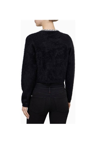 Almi Alice And Olivia Dollie Inci Yakalı Kaşmir Hırka Siyah