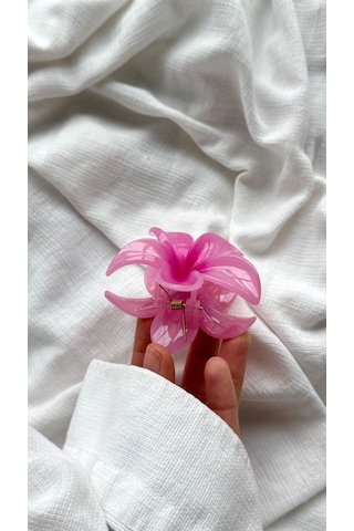Lotus Mandal Toka Mandal Saç Tokası Kadın Saç Tokası - Aksesuarı Açık Pembe