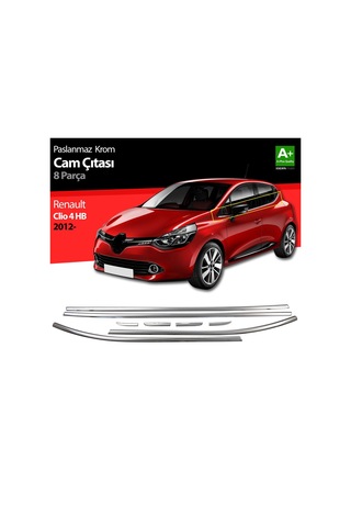 S-Dizayn  Renault Clio 4 Hb Krom Cam Çıtası 8 Prç. 2012 Üzeri