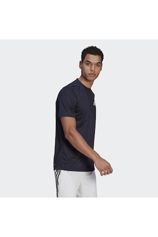 Adidas Aeroready Designed To Move Erkek Lacivert Tişört Gm2097