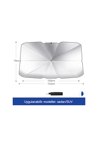 İç Şemsiye Tipi Araç Ön Camı Güneşlik-büyük