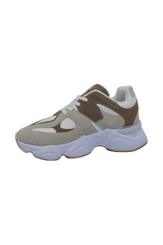 Zerhan 7040 Unisex Vizon Bağcıklı Kalın Taban Spor Ayakkabı