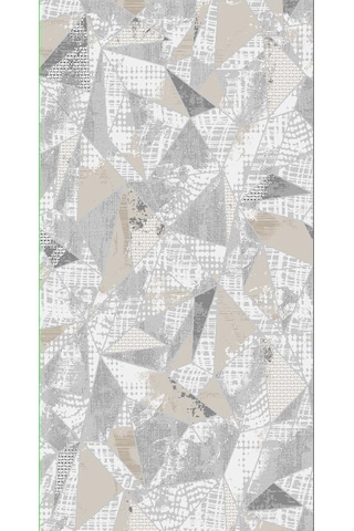 Diamond Halı 25011A Model 150*220 Polip Leke Tutmaz Modern Çizgi Koyu Bej