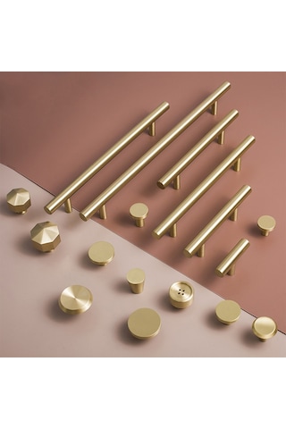 Rosa Mat Gold - Altın - Sarı Kulp 128 mm