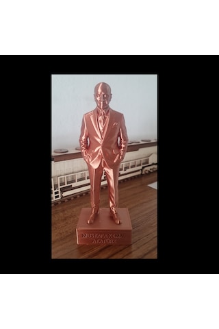 Çalışma Masası Ve Kitaplık İçin Dekoratif 15 Cm Atatürk Heykeli Modern Hediyelik Ürün