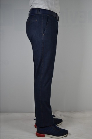 Erkek Nıkralı Yan Ceb Kot Pantolon Lacivert