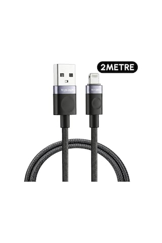 Ven-dens Vd-dcm02 Premium Lightning Örgülü Hızlı Şarj Kablosu - 2 Metre