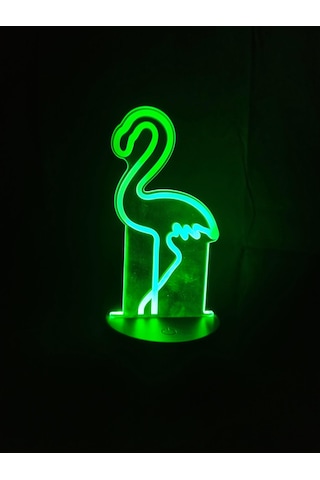 3d Kuğu Figürlü Gece Lambası Çok Renkli