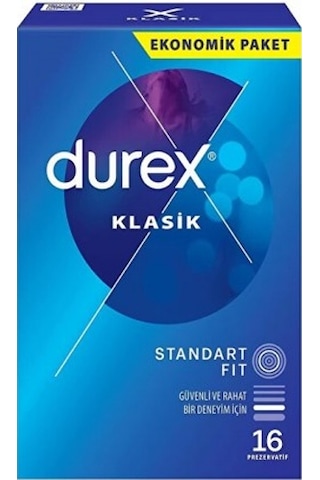 Durex Klasik Prezervatif 16'lı + Maraton Prezervatif 20'li