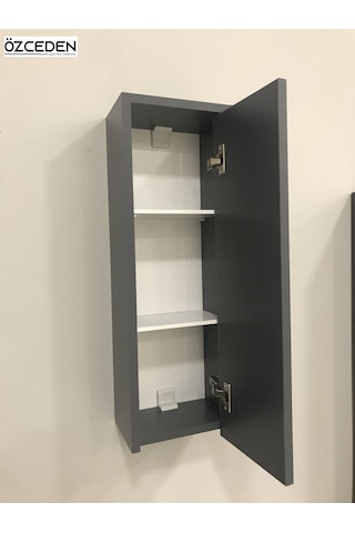 Çok Amaçlı Banyo Mutfak Dolabı 70Cm Mdf Antrasit Gri Mat Renkli (546030482) Antrasit