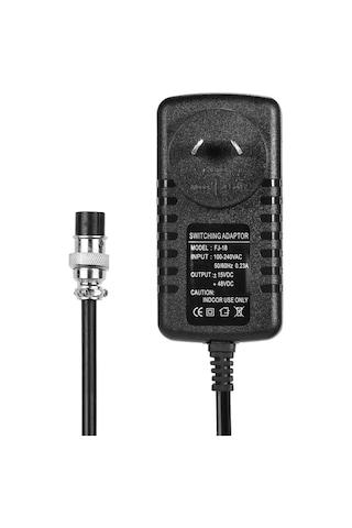 Geeroyoo Mikser Konsolu İçin Evrensel Güç Adaptörü 15v 48v 4-pin Yuvarlak Xlr, 100-240v Au Şarj Cihazı