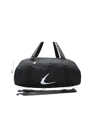 Msmixxstore Siyah Renk Suya Dayanıklı Kumaş Seyahat Spor Gym Ve Fitness Çantası Siyah