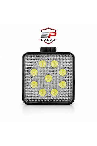 Nıken 9 Led Kare Çalışma Lambası Güçlü Aydınlatma 0