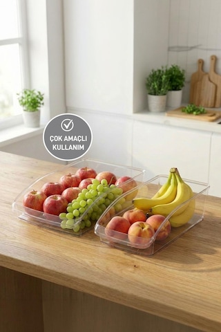 2'li Organizer Düzenleyici Şeffaf