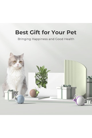 Cheerble Akıllı Kedi Oyuncağı - Şarjlı Salyangoz, Kahverengi, 7x5x5.8 Cm