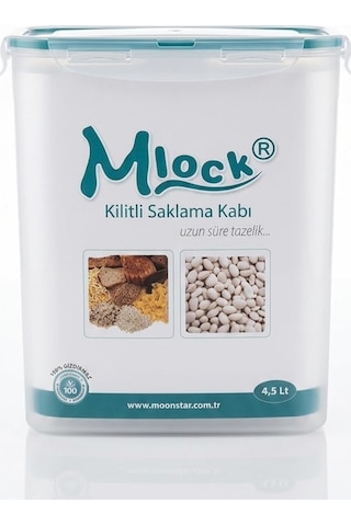 Moonstar Mlock Sızdırmaz Kilitli Saklama Kabı Şeffaf