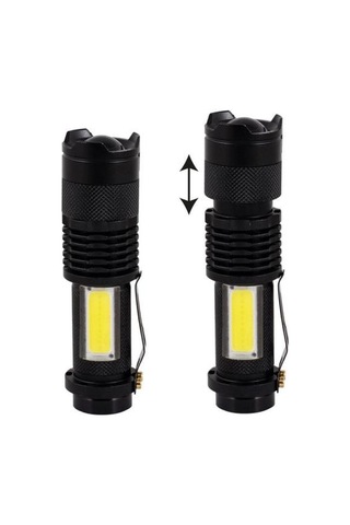 Police Ps-2 Cree Q5 Cob Led Şarj Edilebilir Zoomlu El Feneri Çok Renkli
