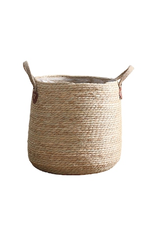 Suntek Dokuma Bitki Sepeti Çamaşır Torbası Dekorasyon M